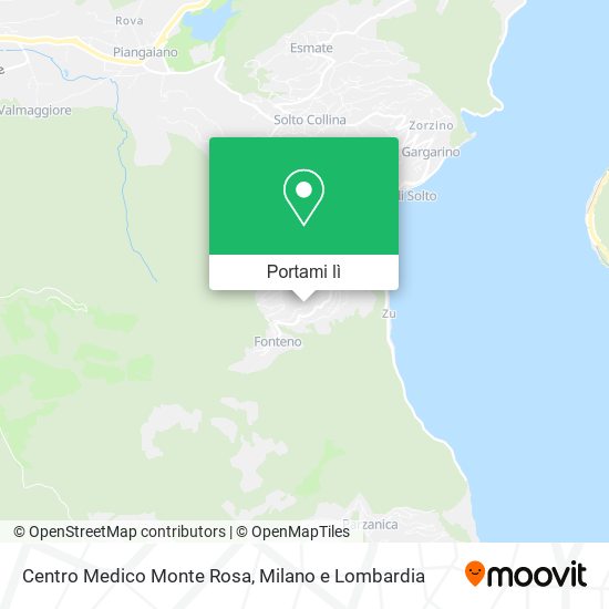 Mappa Centro Medico Monte Rosa