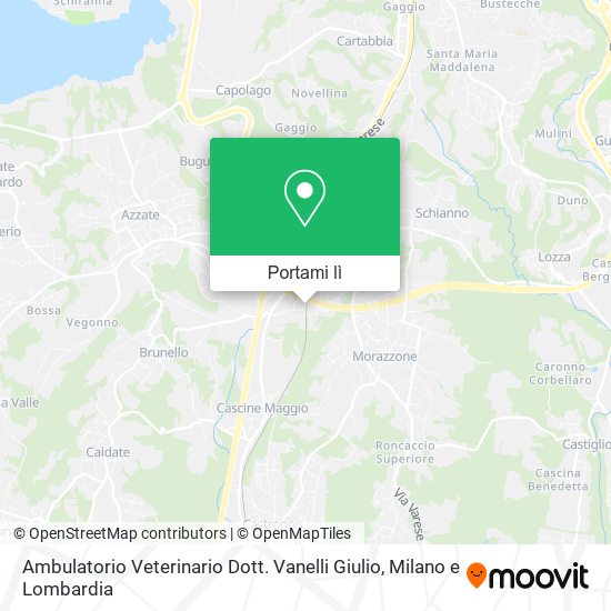 Mappa Ambulatorio Veterinario Dott. Vanelli Giulio