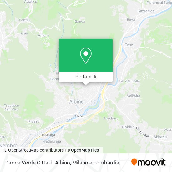 Mappa Croce Verde Città di Albino