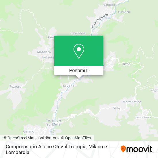 Mappa Comprensorio Alpino C6 Val Trompia