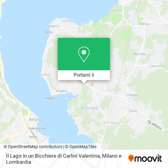 Mappa Il Lago in un Bicchiere di Carlini Valentina