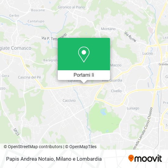 Mappa Papis Andrea Notaio