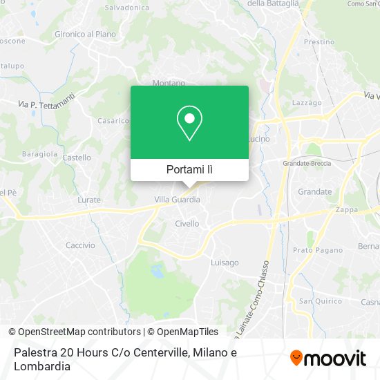 Mappa Palestra 20 Hours C / o Centerville