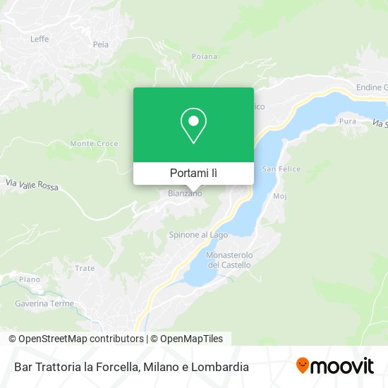 Mappa Bar Trattoria la Forcella