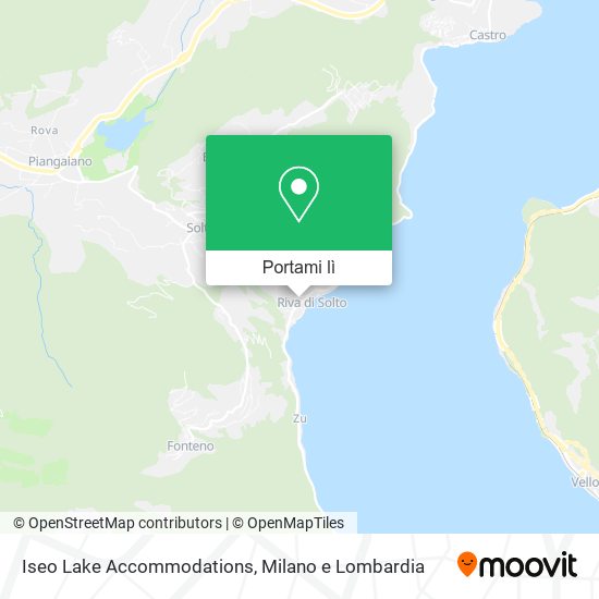 Mappa Iseo Lake Accommodations