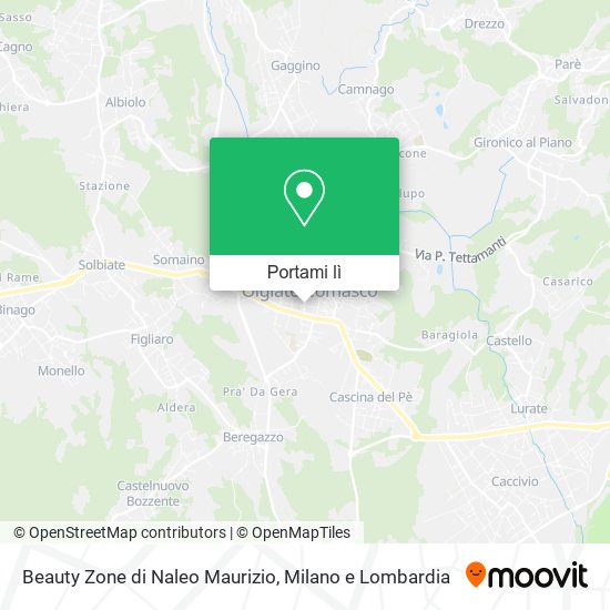Mappa Beauty Zone di Naleo Maurizio
