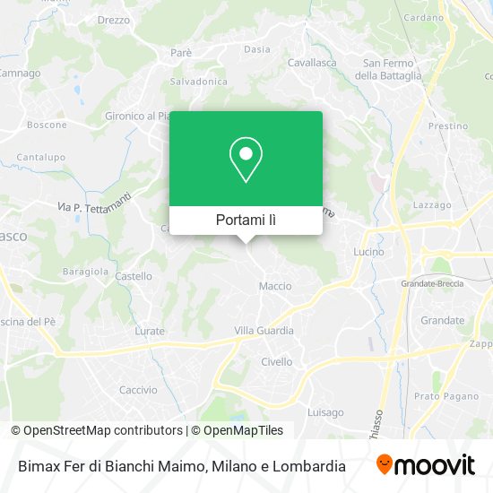 Mappa Bimax Fer di Bianchi Maimo