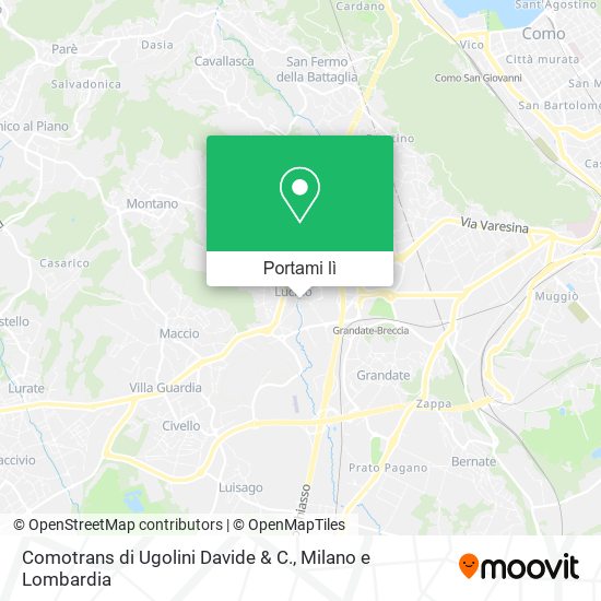 Mappa Comotrans di Ugolini Davide & C.