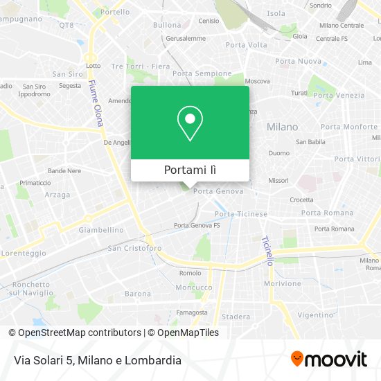 Mappa Via Solari 5