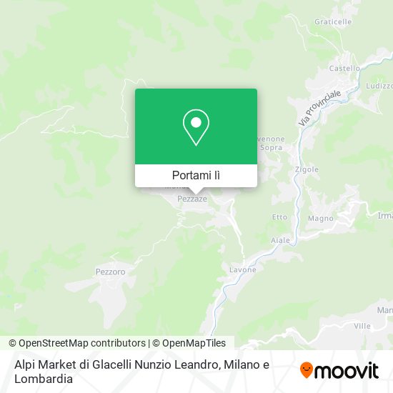 Mappa Alpi Market di Glacelli Nunzio Leandro