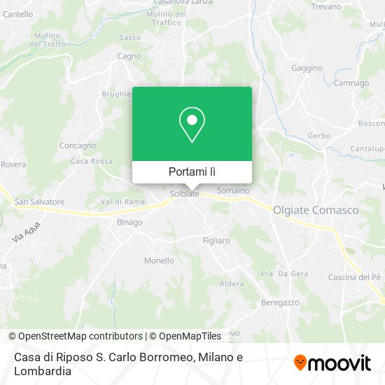 Mappa Casa di Riposo S. Carlo Borromeo