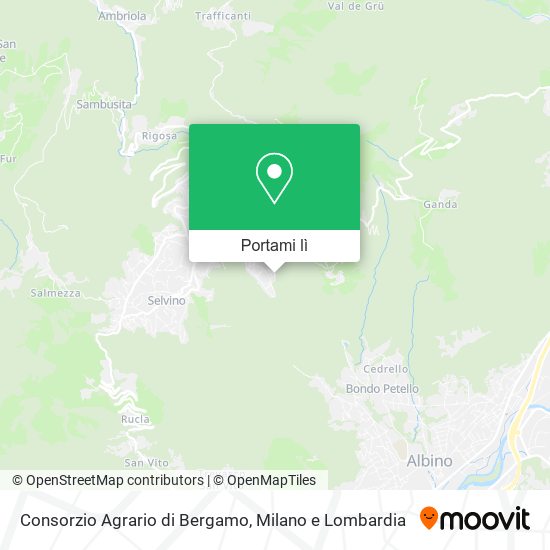 Mappa Consorzio Agrario di Bergamo