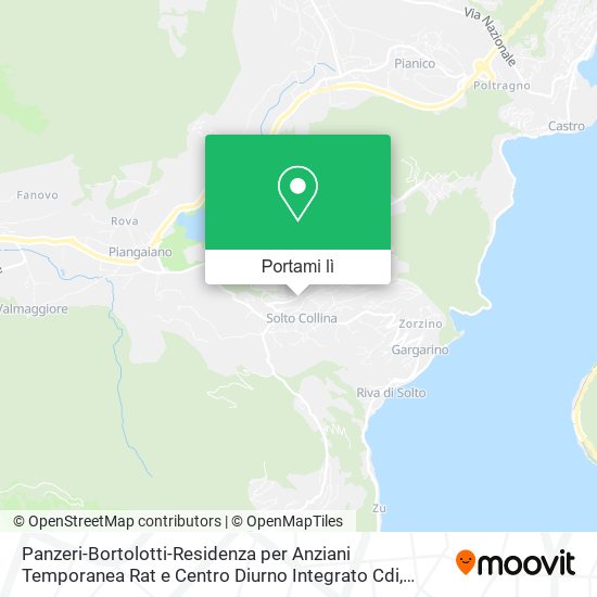 Mappa Panzeri-Bortolotti-Residenza per Anziani Temporanea Rat e Centro Diurno Integrato Cdi