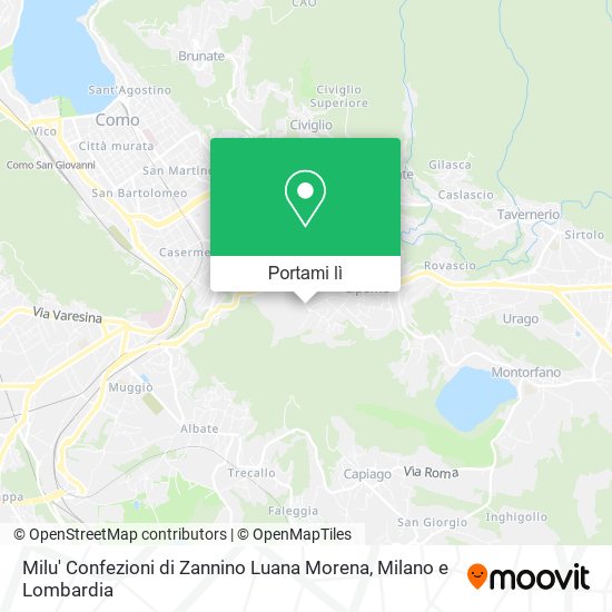 Mappa Milu' Confezioni di Zannino Luana Morena
