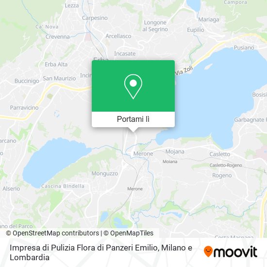 Mappa Impresa di Pulizia Flora di Panzeri Emilio