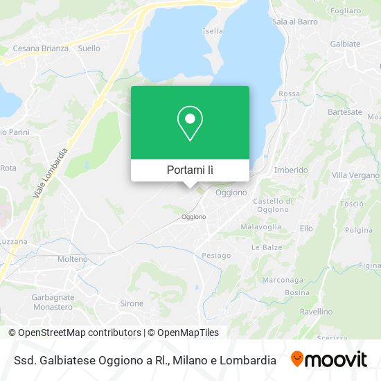 Mappa Ssd. Galbiatese Oggiono a Rl.