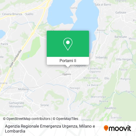 Mappa Agenzia Regionale Emergenza Urgenza