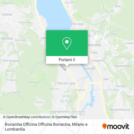 Mappa Bonacina Officina Officina Bonacina