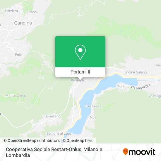 Mappa Cooperativa Sociale Restart-Onlus