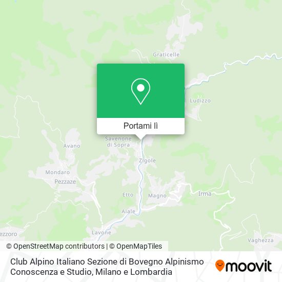 Mappa Club Alpino Italiano Sezione di Bovegno Alpinismo Conoscenza e Studio
