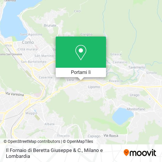 Mappa Il Fornaio di Beretta Giuseppe & C.