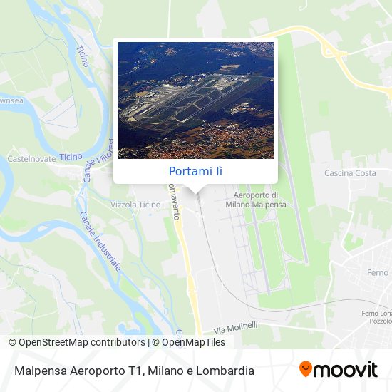 Mappa Malpensa Aeroporto T1