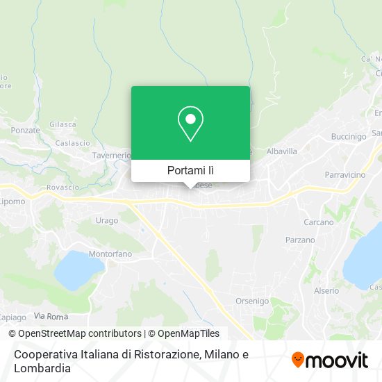 Mappa Cooperativa Italiana di Ristorazione