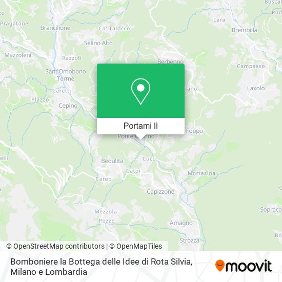 Mappa Bomboniere la Bottega delle Idee di Rota Silvia