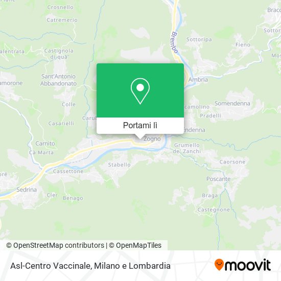 Mappa Asl-Centro Vaccinale