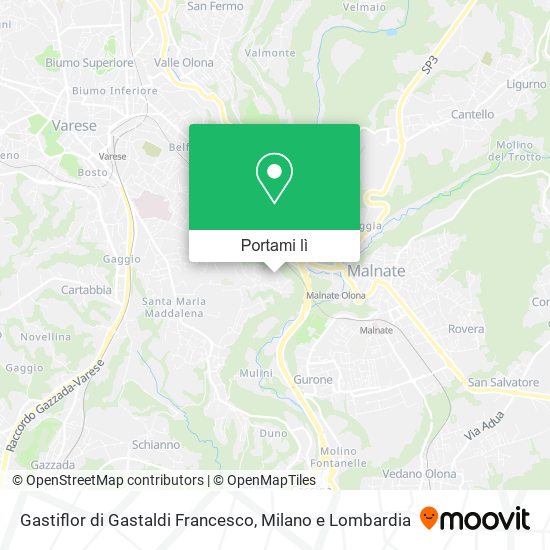 Mappa Gastiflor di Gastaldi Francesco