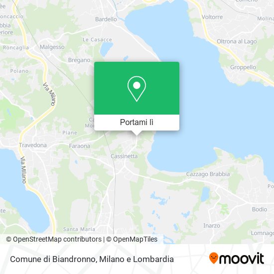 Mappa Comune di Biandronno