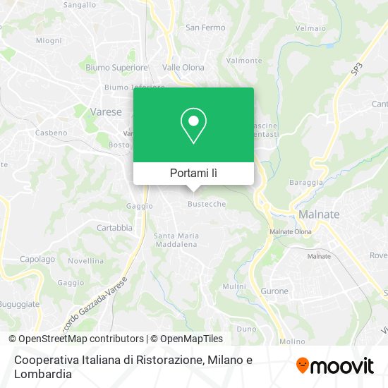 Mappa Cooperativa Italiana di Ristorazione