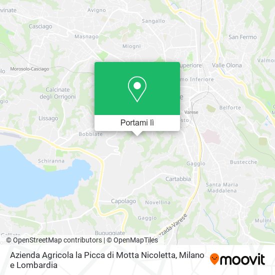Mappa Azienda Agricola la Picca di Motta Nicoletta