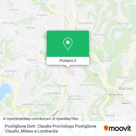 Mappa Postiglione Dott. Claudio-Proctologo Postiglione Claudio