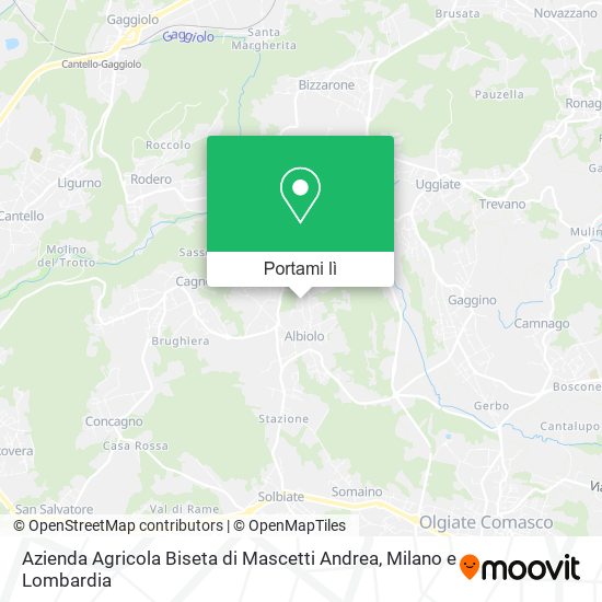 Mappa Azienda Agricola Biseta di Mascetti Andrea