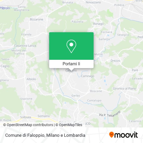 Mappa Comune di Faloppio