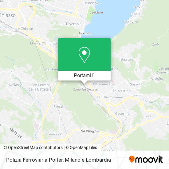 Mappa Polizia Ferroviaria-Polfer