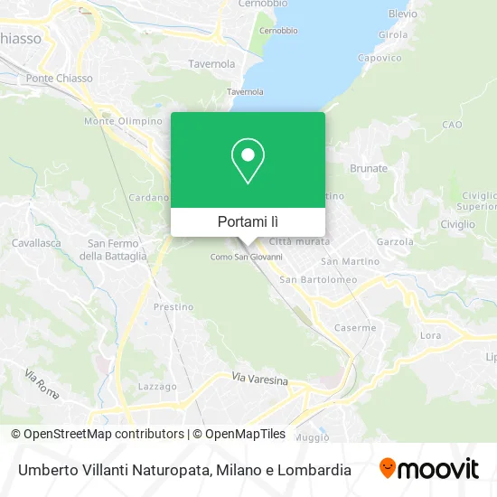 Mappa Umberto Villanti Naturopata