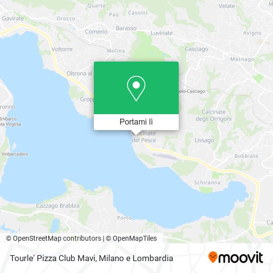 Mappa Tourle' Pizza Club Mavi