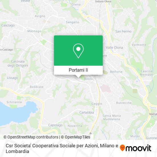 Mappa Csr Societa' Cooperativa Sociale per Azioni