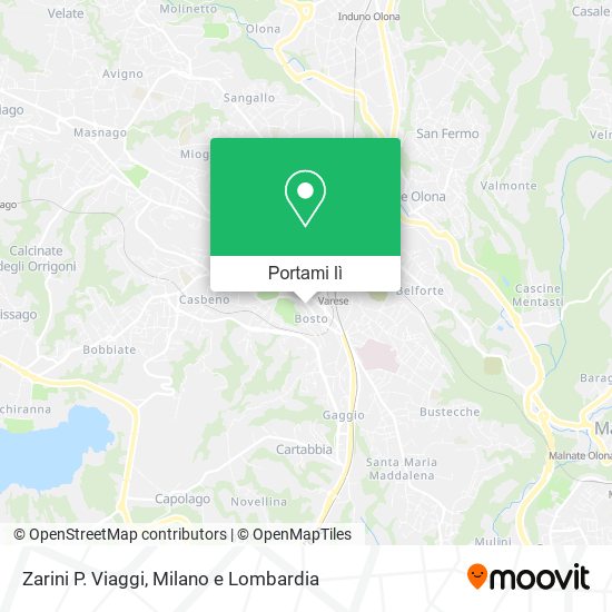 Mappa Zarini P. Viaggi