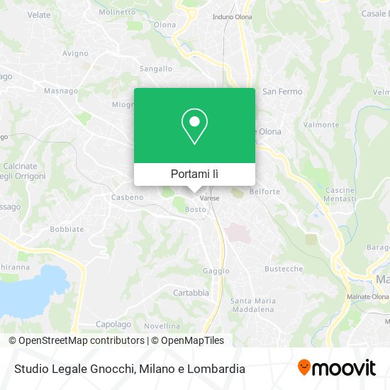 Mappa Studio Legale Gnocchi