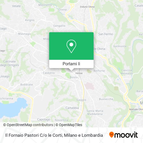 Mappa Il Fornaio Pastori C / o le Corti