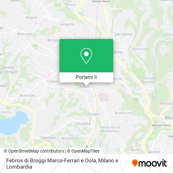 Mappa Febros di Broggi Marco-Ferrari e Oola