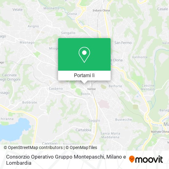 Mappa Consorzio Operativo Gruppo Montepaschi