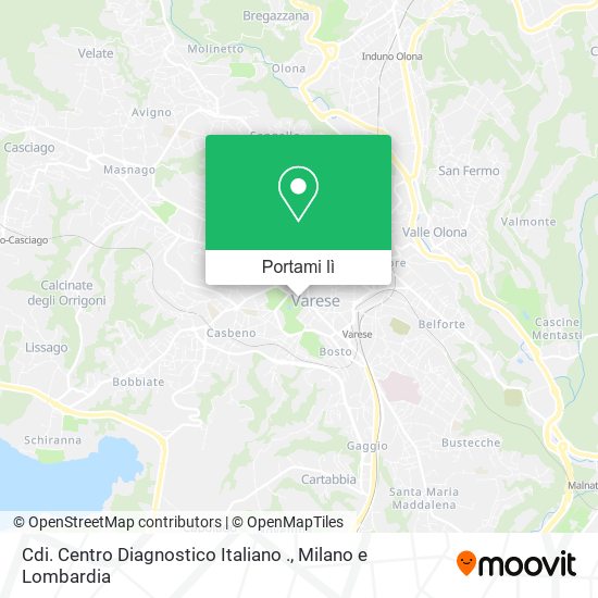 Mappa Cdi. Centro Diagnostico Italiano .