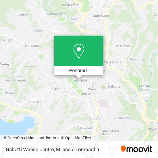 Mappa Gabetti Varese Centro