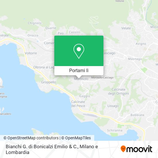 Mappa Bianchi G. di Bonicalzi Emilio & C.