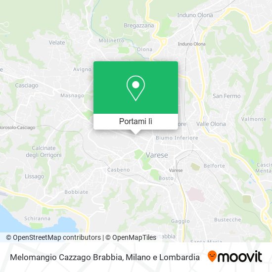 Mappa Melomangio Cazzago Brabbia