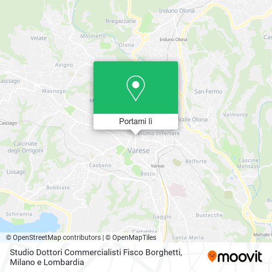 Mappa Studio Dottori Commercialisti Fisco Borghetti